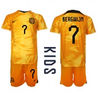 Dječji Nogometni Dres Nizozemska Steven Bergwijn #7 Domaci SP 2022 Kratak Rukav (+ Kratke hlače)